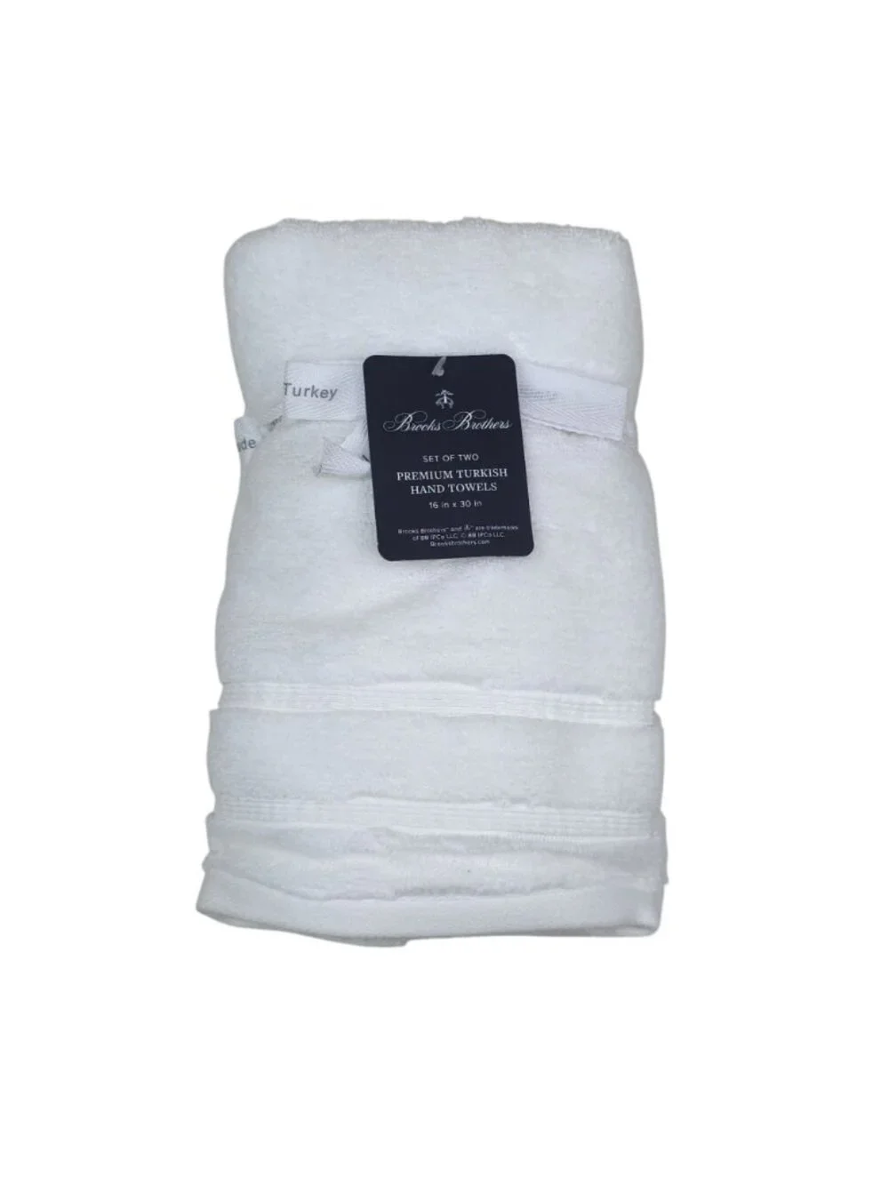 Brooks Brothers Set Of Two Premium Turkish Hand Towels 16